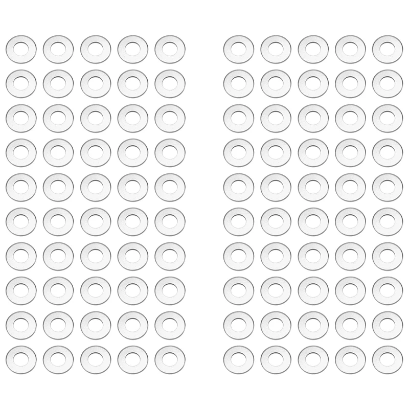 100Pcs M3 3 Mm Metric 304 Stainless Steel Flat Washer