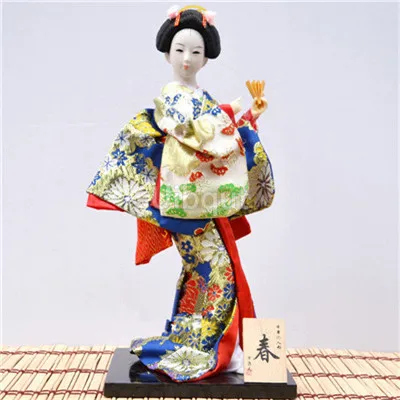 Description Picture 2 of itemGeisha Japanese kimono doll puppet seafood sushi shop restaurant decorate tool cute toy embellishment ornaments gift crafts 1-28