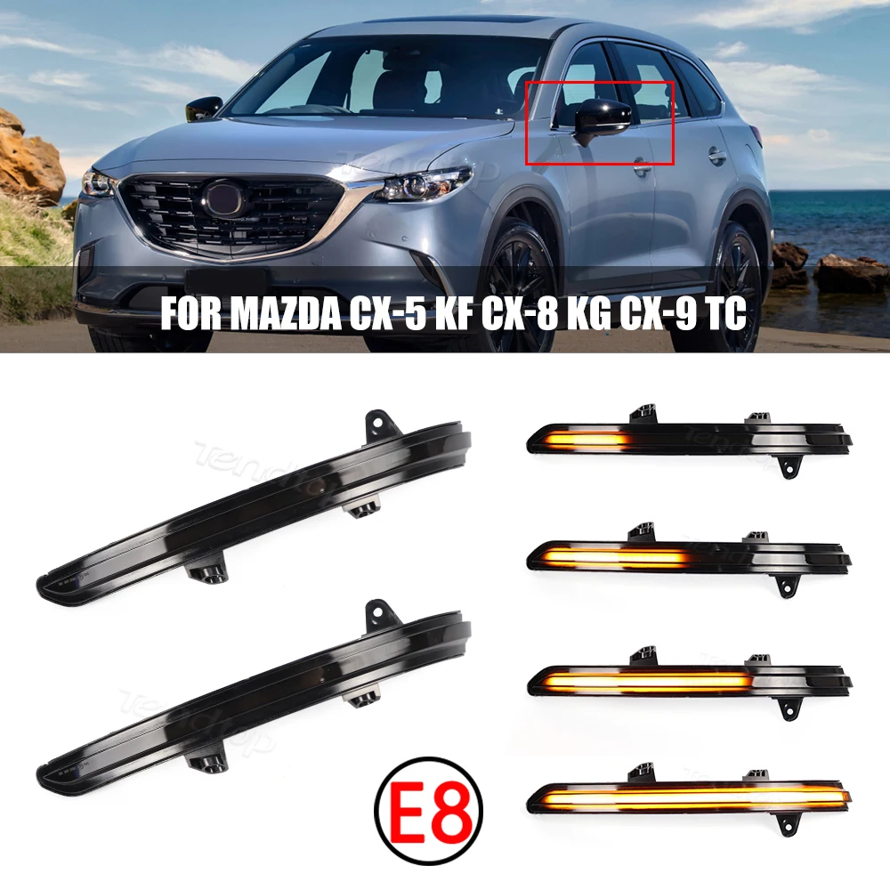 

Динамический поворотный сигнал, задний вид, боковое зеркало, последовательный индикатор для Mazda светильник KF CX-5 TC