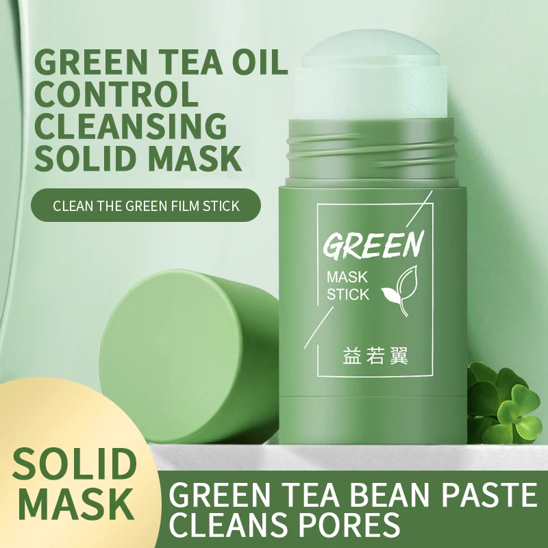 

Зеленая маска с палочками Greentea, контроль жирности, очищающие твердые маски, увлажняющее удаление черных точек, очищающее средство для ухода за лицом, осветляющая грязевая маска