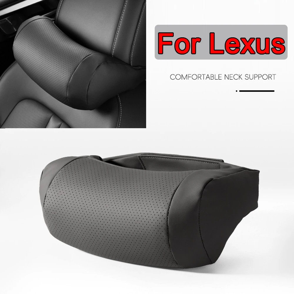 Car Neck Pillows High Rebound Cotton Head Headrest Seat Support For Lexus IS300H CT200H IS250 RX350 NX300H RX450H GX460