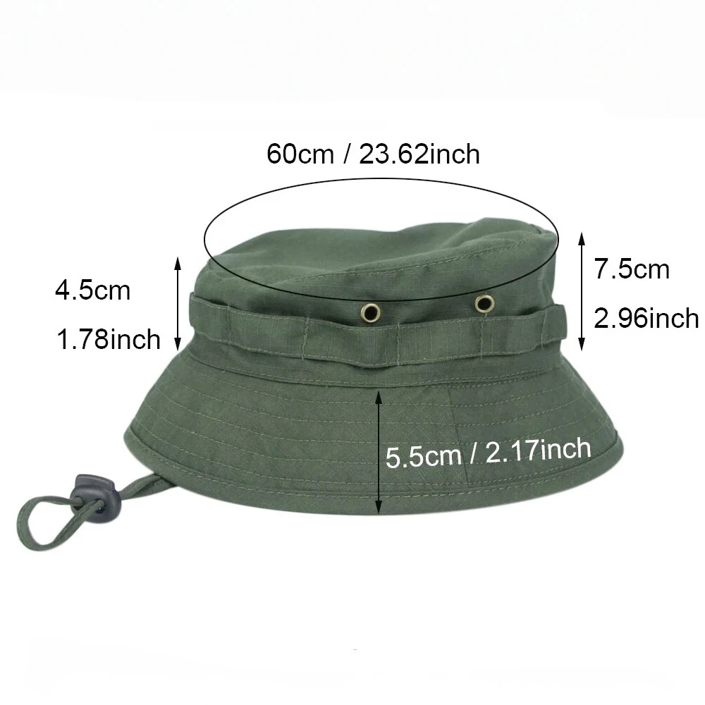 Camo Bucket Hat - Packable Outdoor Summer Sun Hat