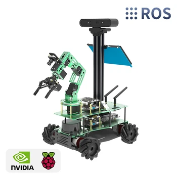 ROSMASTER X3 PLUS 6DOF Braccio robotico Ruota Mecanum ROS Robot Auto per Jetson RaspberryPi 5 Kit elettronico fai da te intelligente per adulti