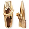 Women Square Toe Flats  Simple Style Daily Shoes Lady Shoes Spring Autumn Flats Gold Mule Slip On Women Basic  Loafers 2