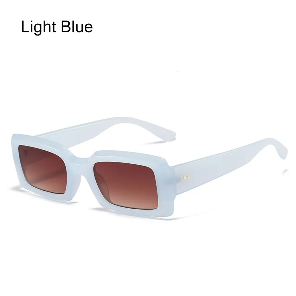  - Retro Small Rectangle Sunglasses Women Men Trendy Jelly Color Eyewear Fashion Shades UV400 Square Sun Glasses