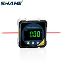 Shahe Rechargeable Battery Digital Level Protractor Inclinometer 2-side Laser Magnetic Level Angle Meter With 4-sides Magnets 1