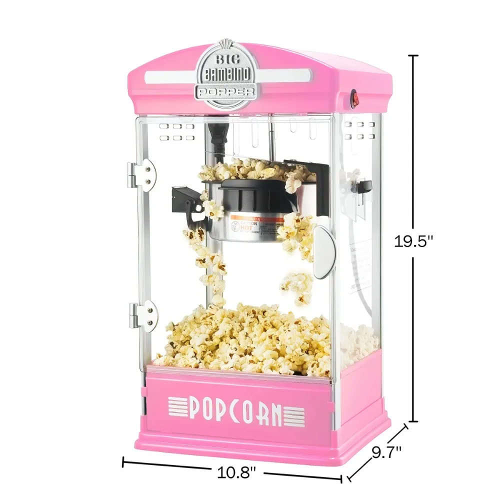 Galaxy 4 oz. Black Popcorn Machine / Popper - 120V