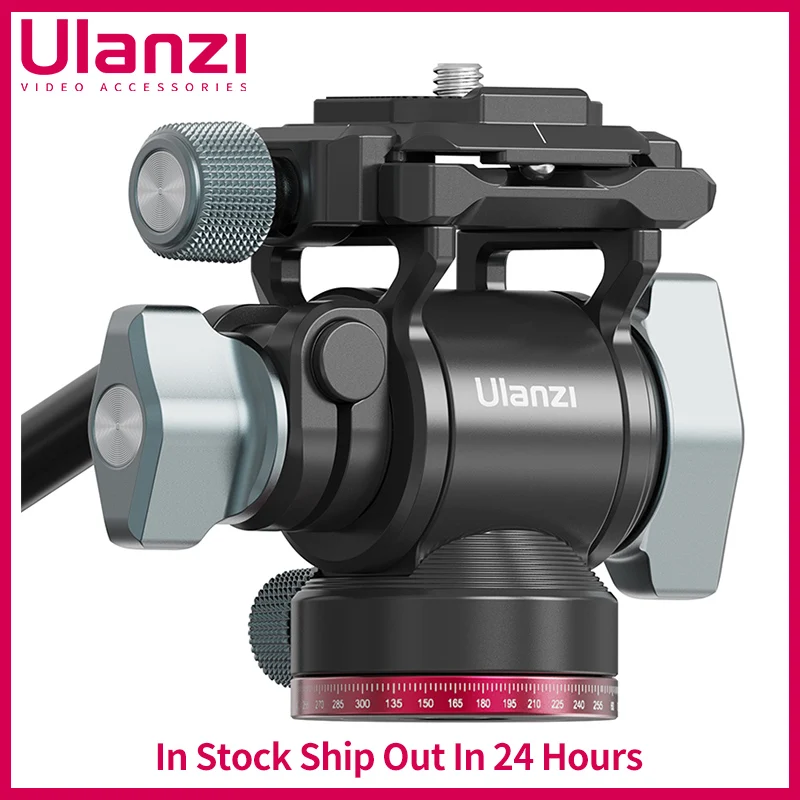 

Ulanzi U-190 Small Hydraulic Ball Head Camera Professional Tripod Head 360 Panoramic Universal Ballhead for DSLR Tripod Monopod