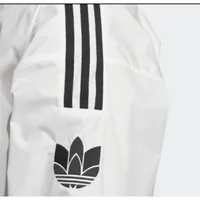 adidas Originals RETRO TREFOIL Veste rétro à col montant et manches longues color-block (unisexe) Blanc vif JI7535 5
