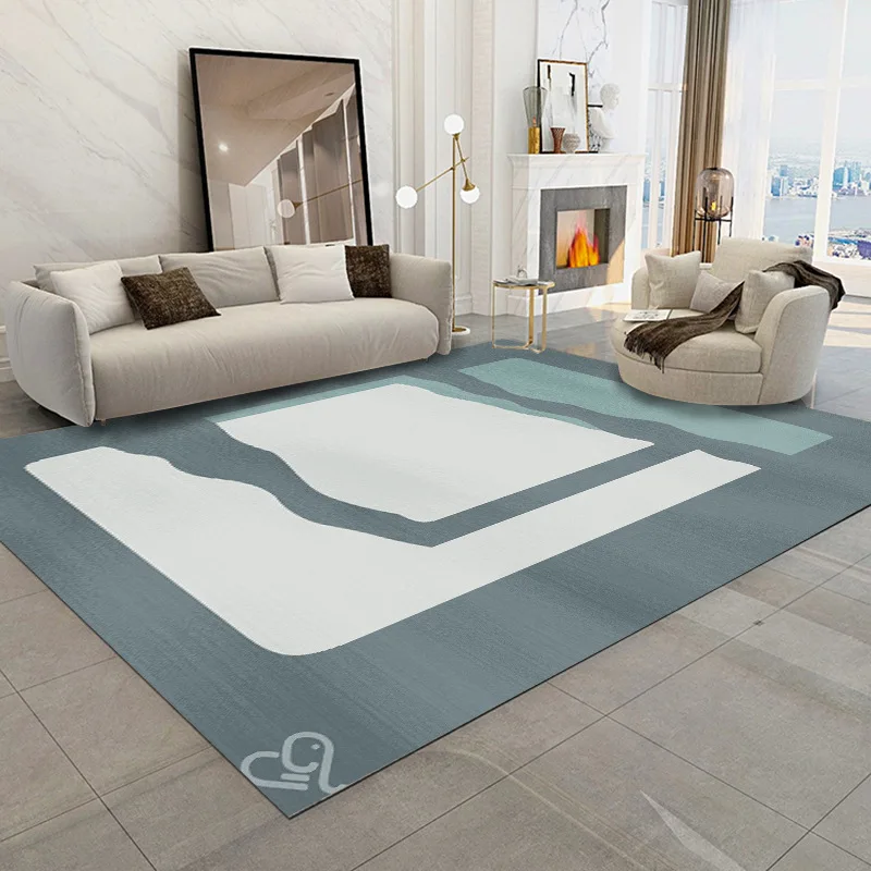 thumbnail image 1 of VIKAMA - Alfombra moderna de lujo para sala de estar, alfombra grande para dormitorio, alfombra para mesita de noche, alfombra antideslizante, lavable, decoración estética, 1 of 5