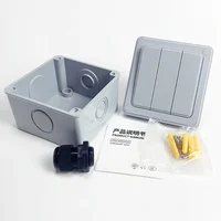 ​​IP66 Outdoor Wall Switch 16A Weatherproof Push Button - 1/2/3 Gang Electrical for Garden/Patio/Exterior Use​ 6
