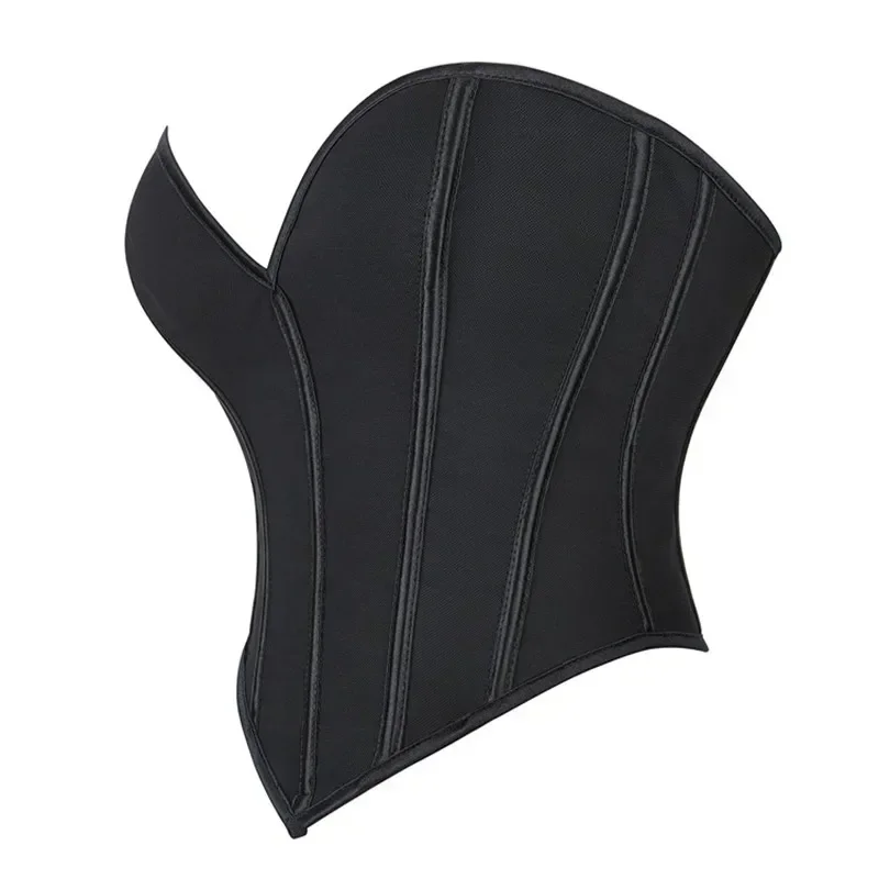 Description Picture 4 of itemShort Torso Corset Plus Size Overbust Sexy Corselet Corsets and Bustiers Crop Tops Red Black White Gothic Lingerie Women