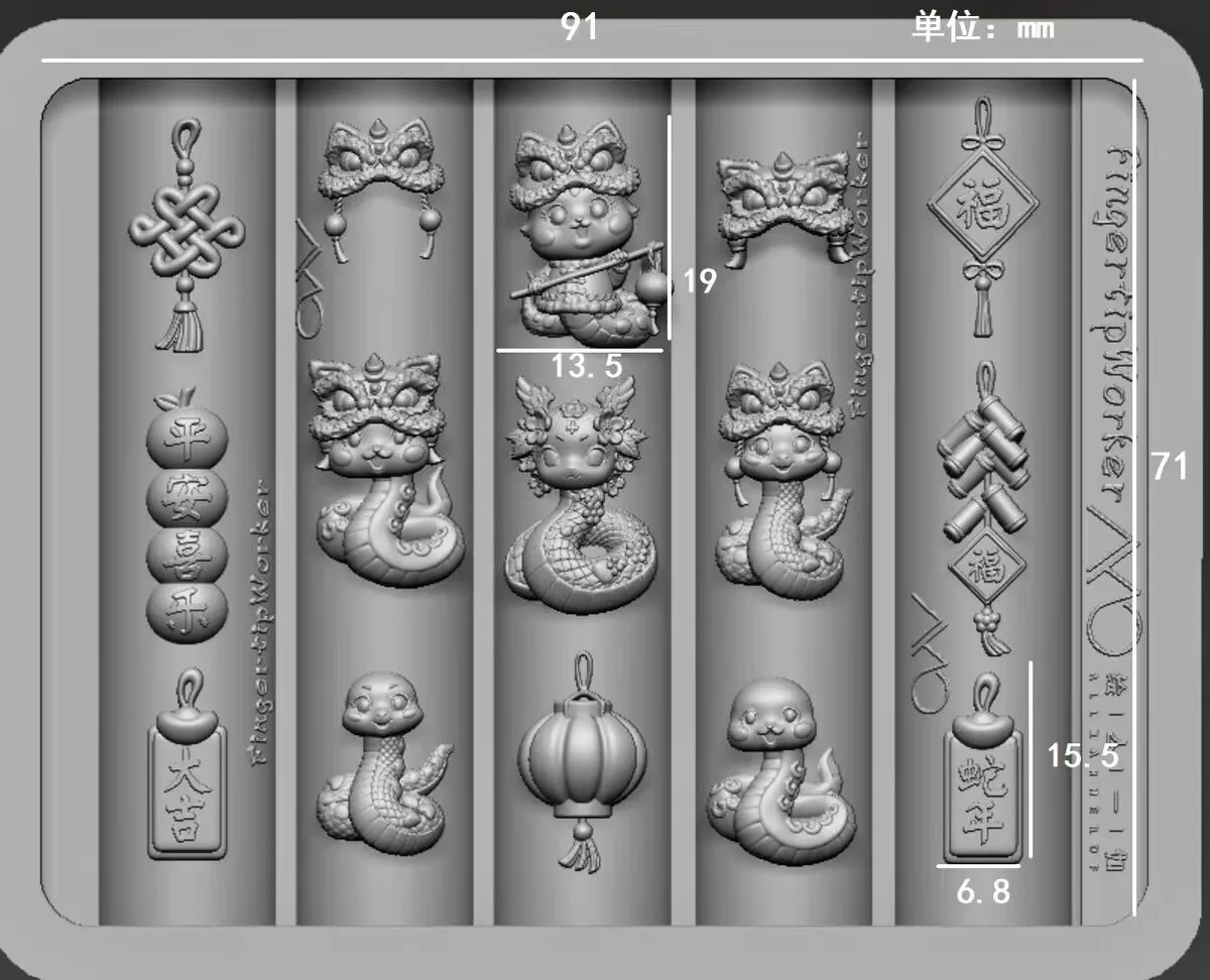 Description Picture 2 of item1Pc Snake Rose Skeleton Vintage Bow Flower Window 3D Acrylic Mold Nail Art Decorations DIY Silicone Nail Templates Nail Mold