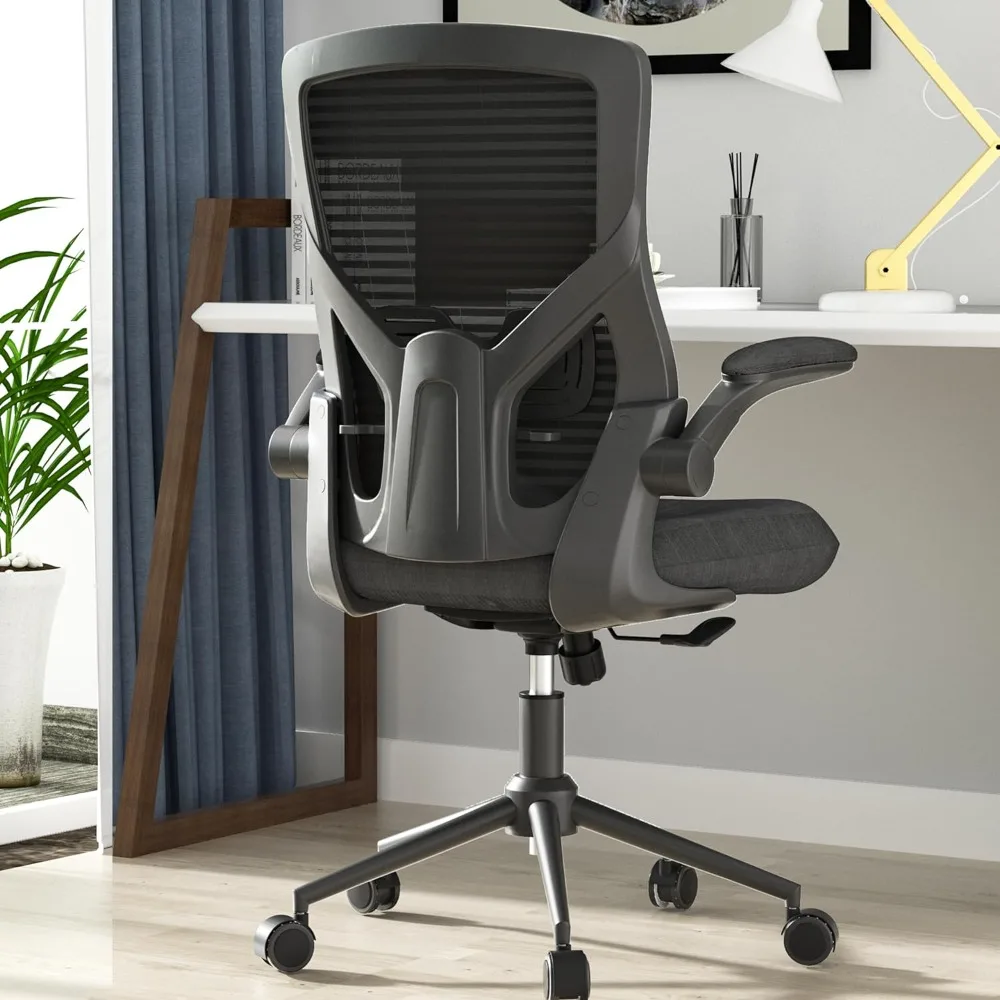 

Office Chair, Ergonomic Desk Chair with 4.2” Premium Cold-Cured Cushion, Adjustable Lumbar Support, High Back Mesh Computer