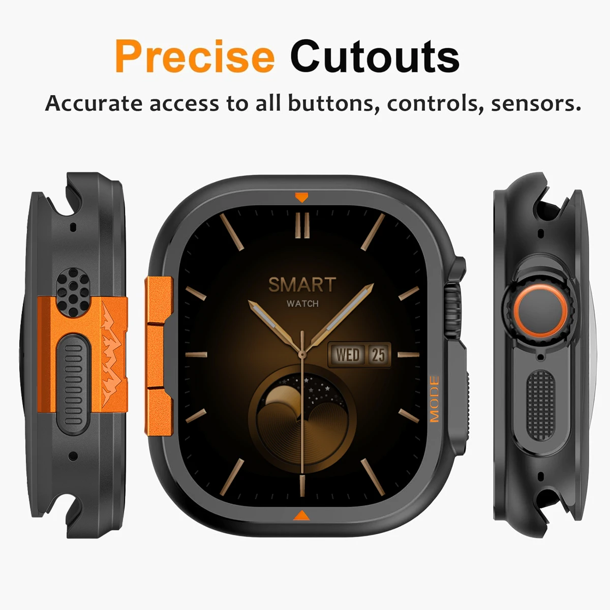 Premium Aluminum Alloy Protective Watch Case - Ultra-Durable Metal Cover Bumper