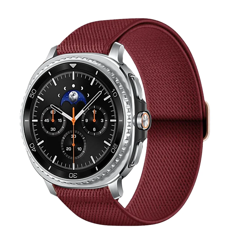 Braided Nylon Elastic Strap for Smartwatch 44mm/40mm/47mm