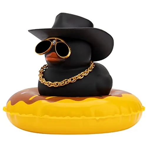 thumbnail image 2 of MuMyer Yellow Duck Car Ornaments Unique Rubber Duck Car... 2 of 11
