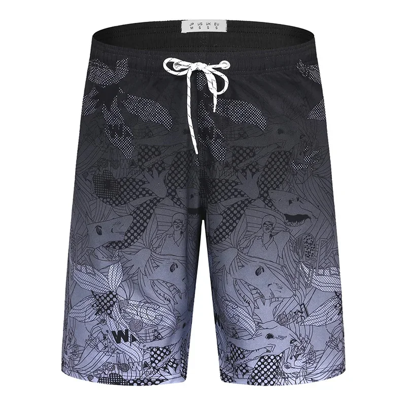 Gradient Stripes Graphic Swim Trunks For Men Colorful Splicing 3D Printed Short Pants Summer Hawaii Surf Swimsuit Beach Shorts 2
