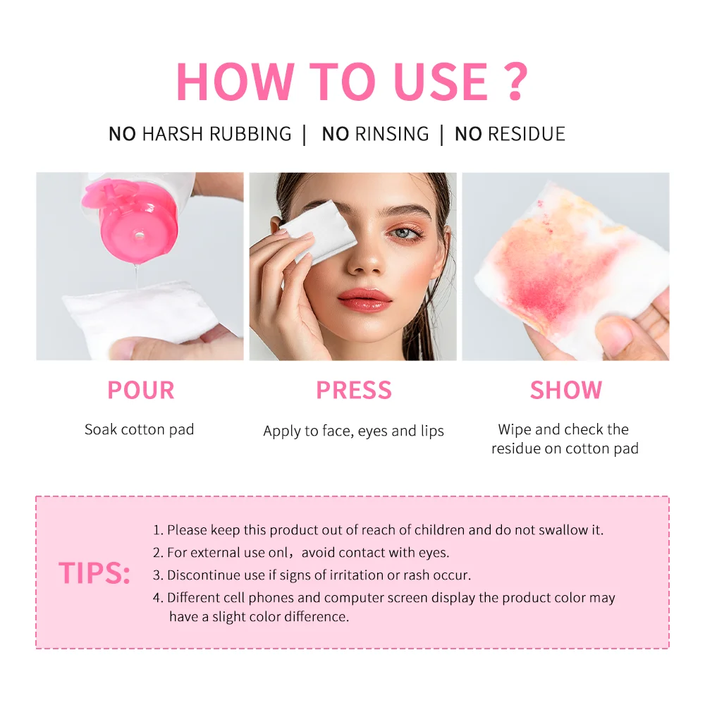 All in One Cleansing Water Deep Makeup Remove Sensitive Soothes Vegetarian Non-stimulating Cleaning Hydrate Cleansing Products 2