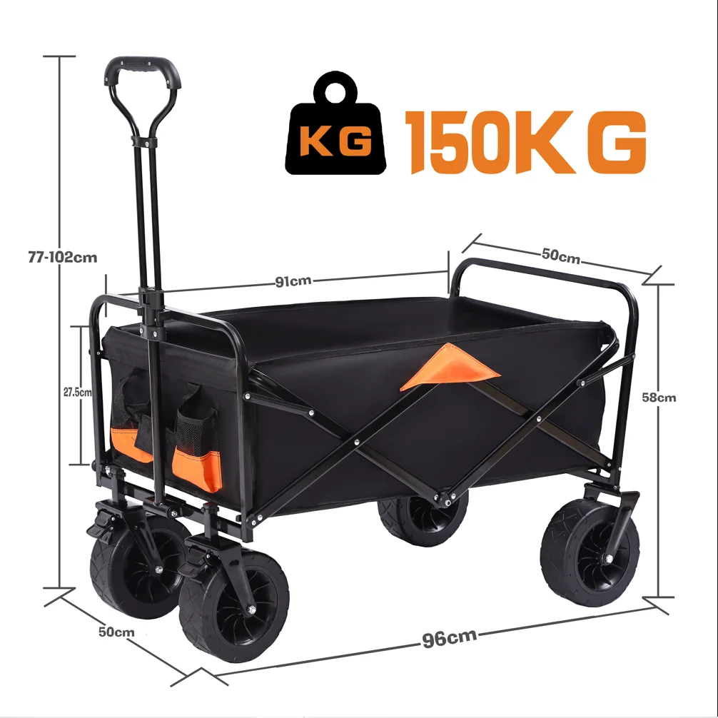 Folding-Cart-Portable-Foldable-150L-Large-Capacity-Multifunction-Cart-Outdoor-Camping-Table-Light-Wagon-Bbq-Trolley.png Összecsukható Kosár Hordozható 150L Nagy Kapacitású Multifunkciós Kocsi Kültéri Kemping Asztal Világos Bbq - Image 6