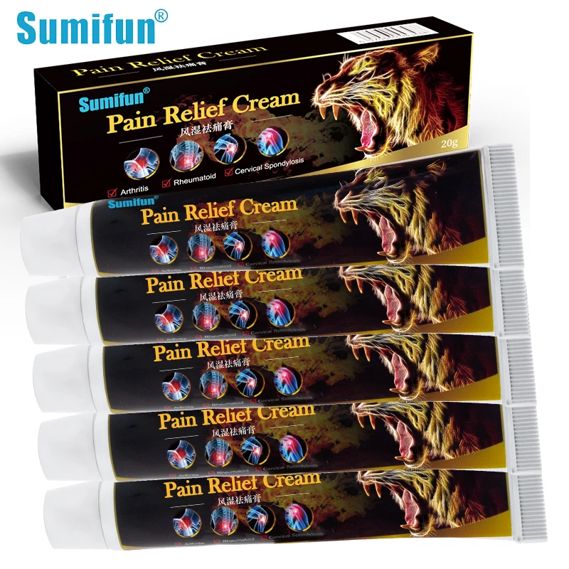 

10Pcs Sumifun Tiger Pain Relief Ointment Rheumatoid Arthritis Cream Painkiller Knee Joints Back Sciatica Chinese Medicine