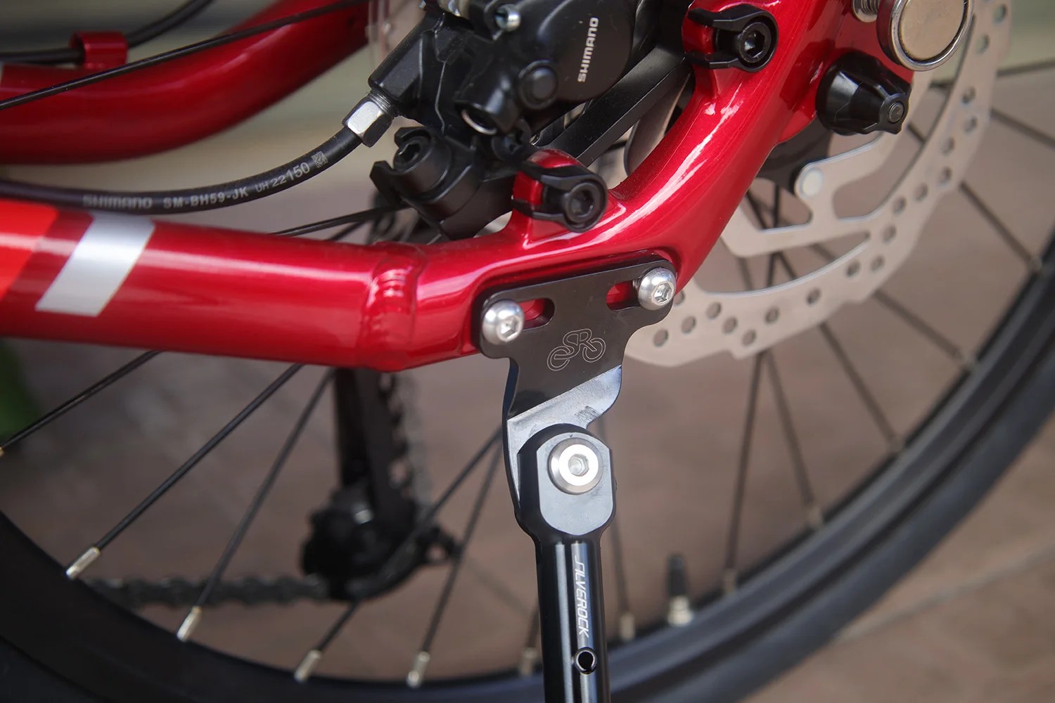 SILVEROCK Legierungsständer Parkständer für TERN VERGE D9 P10 X11 Faltrad Rückseitenständer – Detail 1