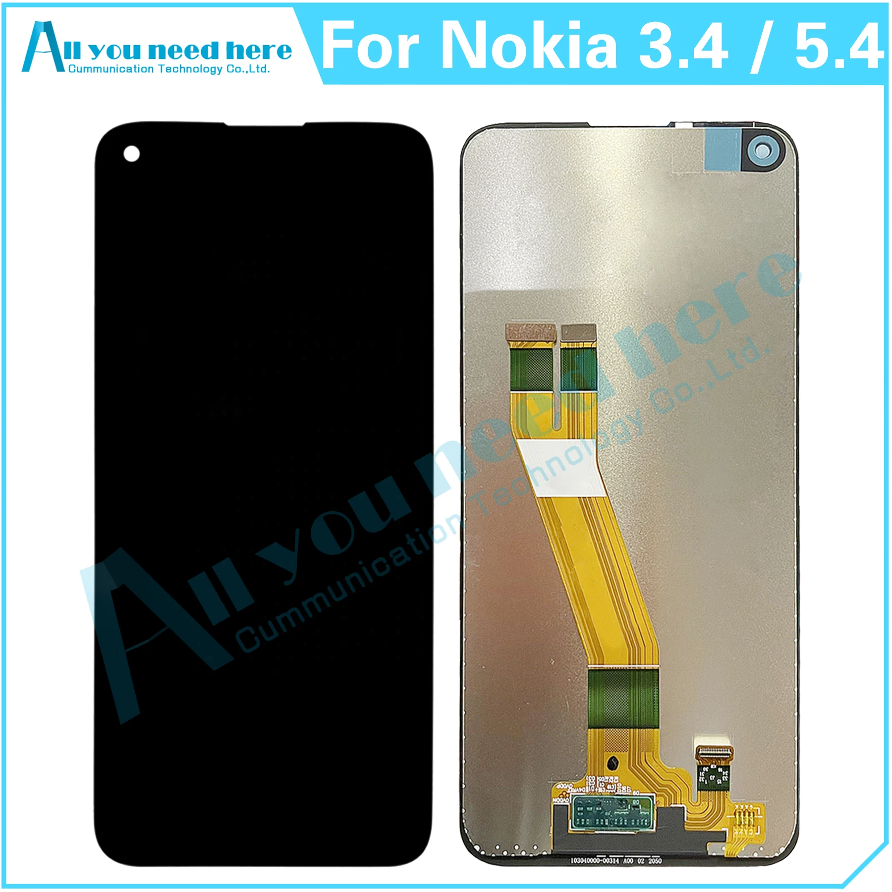 

For Nokia 3.4 / 5.4 TA-1288 TA-1285 TA-1283 TA-1333 TA-1340 TA-1337 TA-1328 TA-1325 LCD Display Touch Screen Digitizer Assembly