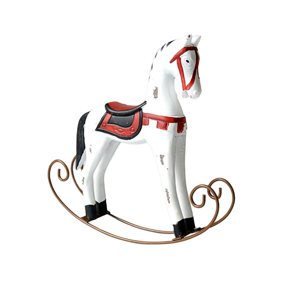 

Wooden Creative European Nordic Nontoxic Wavering Horse for Office Desktop Living Room Bedroom