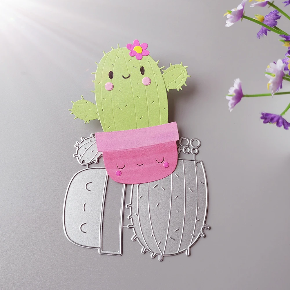 

New plant cactus cutting dies scrapbook decoration embossed photo album decoration card making DIY crafts