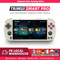Console de jeu portable TRIMUI SMART PRO, écran IPS 4,96'', système Linux, joystick, éclairage RGB, jeu vidéo rétro portable, lecteur 64G, cadeau 1