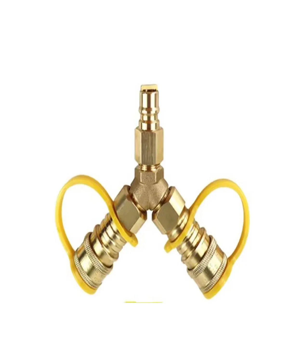 

Three-eighths Y-type quick head gas coupling