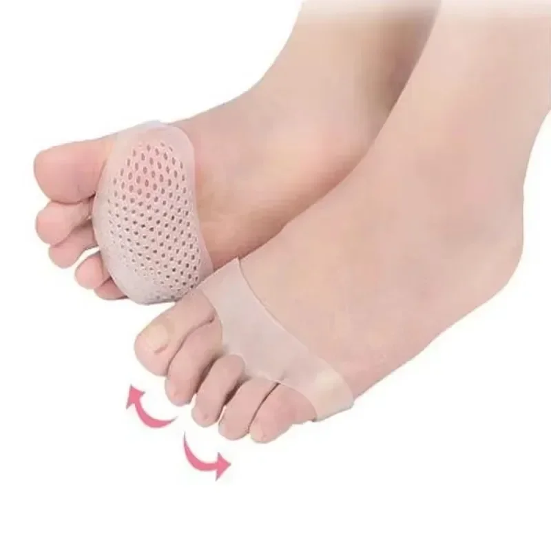 2/4pcs Silicone Forefoot Metatarsal Pads Pain Relief Orthotics Foot Massage Anti-Slip Protector Elastic Cushion Foot Care Tool