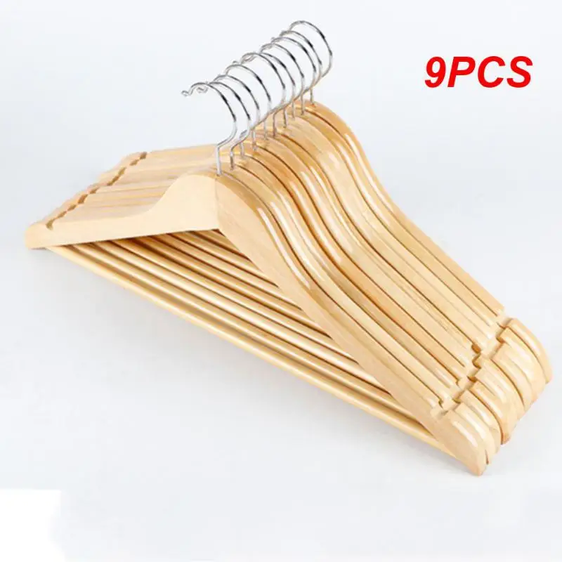 

9PCS Household Clothes Shelf Home Dress Organizer No Deformation Metal Round Hook Durable Clothes Hangers Flexible And Strong