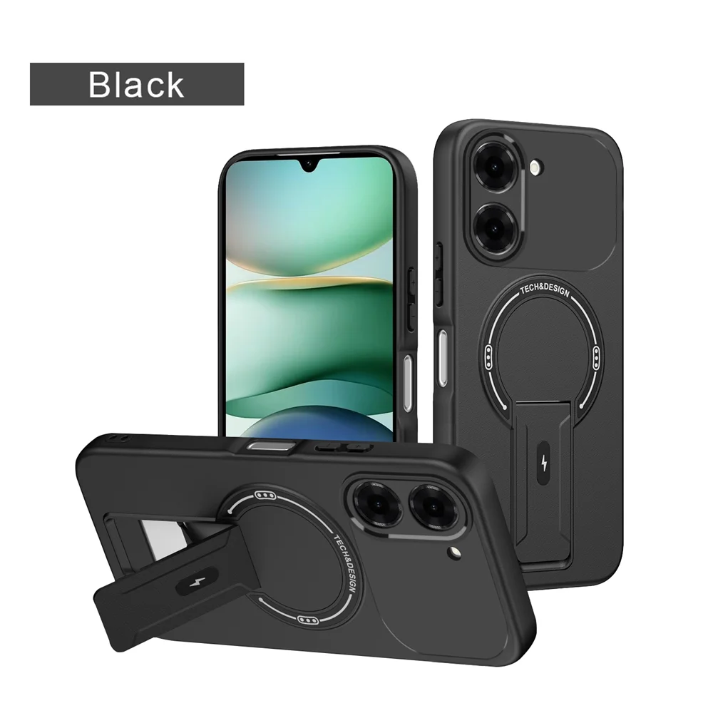 Premium Shockproof Magnetic Folding Stand Phone Case with Internal Flocking Finish