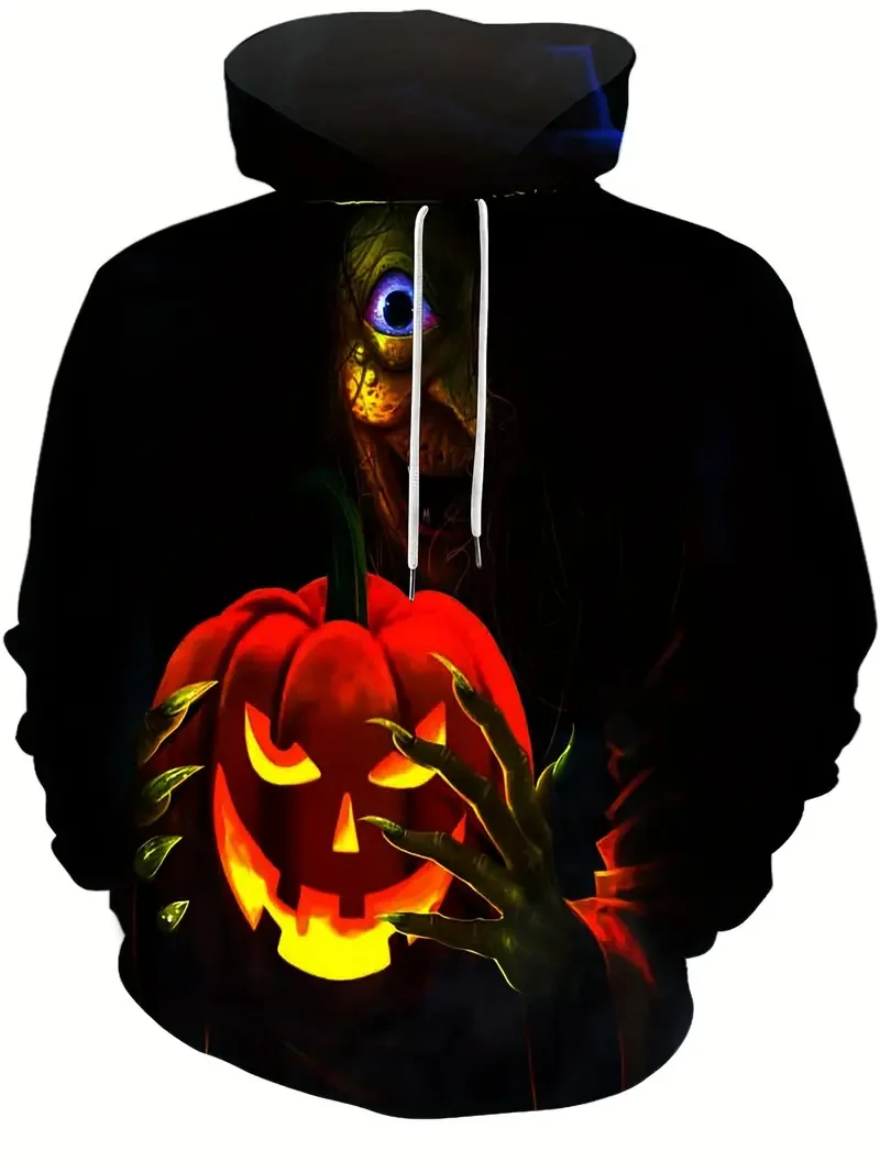 Мужская толстовка с капюшоном и длинным рукавом