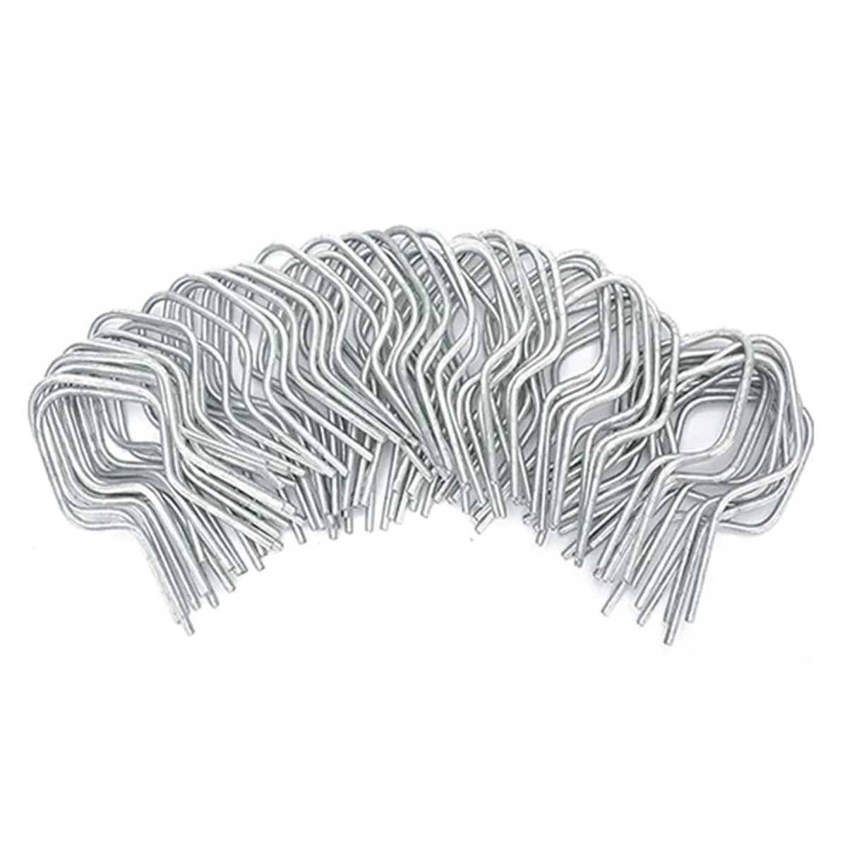 CHFL 100 Pcs 게이지 아연 도금 강철 울타리 타이 울타리 포스트, T-포스트 금속 울타리 와이어, 빠른 체인 링크 울타리 와이어 타이 A에 적합