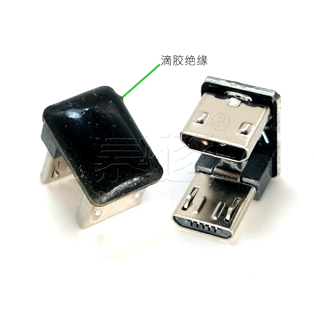 90 Degree Micro 5pin Female to Micro USB Male Data Adapter with Mini USB Connector Description Image.This Product Can Be Found With The Tag Names 90 degrees micro usb connector, Left male micro mini usb female, Micro usb female 5pin right angle