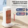 1300W Electric Heater 90° Oscillation Hot Air Blower PTC Ceramic Fan Heater Home Desktop Small Fast Heating Bedroom Room Warmer 1