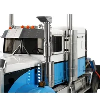 Air Filter Chimney with Daytime Driving LED Light for 1/14 Tamiya RC Truck New King Hauler Tamiya LESU Trariler Tractor Parts 2
