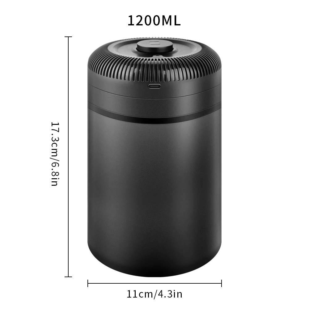 CAFEMASY Stainless Steel Vacuum-Sealed Airtight Coffee Storage Jar