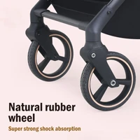 Poussette légère 2 en 1 pour bébé, avec fonction assise et couchée, poussette pour nouveau-né absorbant les chocs, panier de couchage bidirectionnel 4