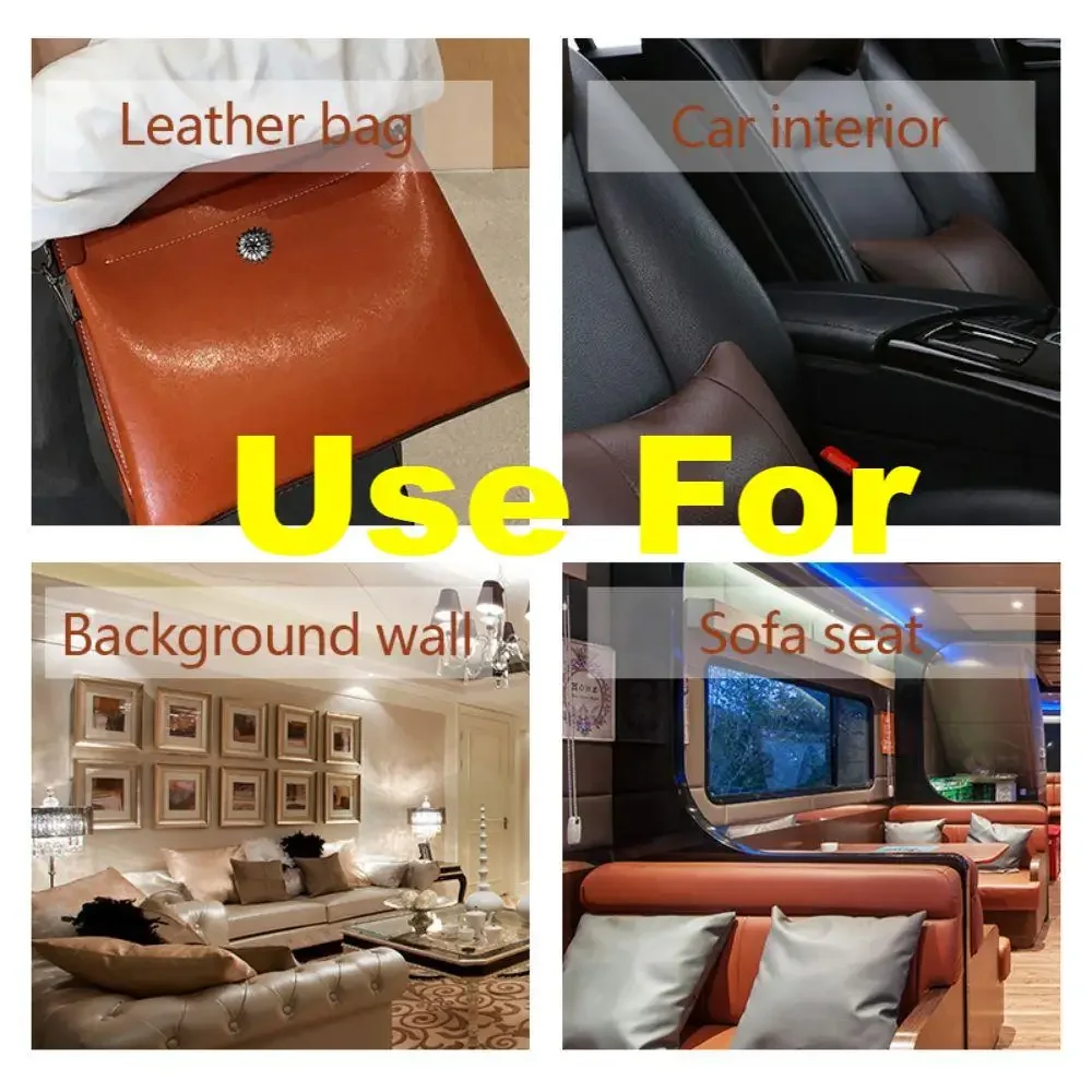 50cmx138cm Self Adhesive Leather Repair Kit Patch For Sofa Car Sticker Seat Fix PU Leather Patch ultra thin DIY Refurbishing Kit leather repair tape leather repair sticker leather patch leather repair leather repair material leather repair patch self adhesive leather sticker
