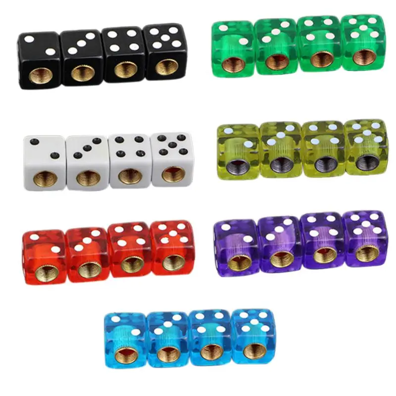 

652D Tire Air for VALVE Cover, 4pcs, for Mountain Bike Bike Trunk, Air for VALVE Stem, Dust, Shape for V