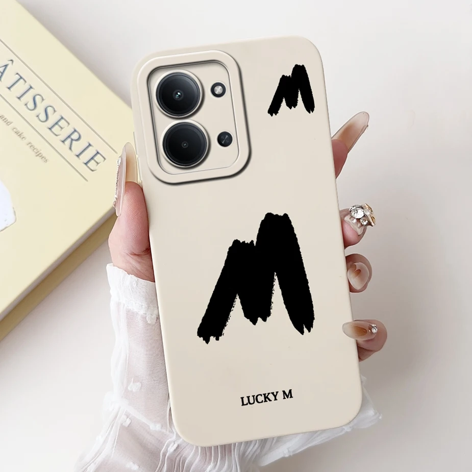 Cute Lucky Letters Shockproof Phone Case, Soft s Cover
