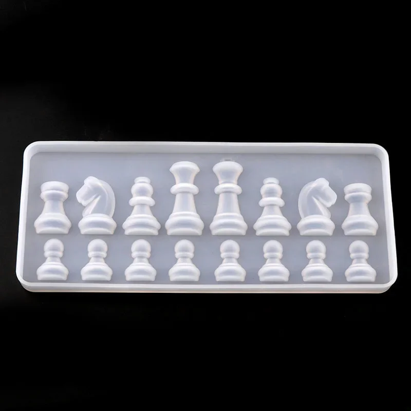 Silicone Mold For Resin International Chess Shape Silicone uv Resin DIY Clay Epoxy Pendant Molds For Jewelry silicone mold