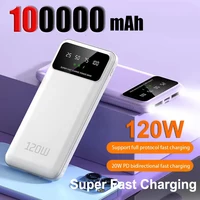 100000mAh Power Bank 120W Super Fast Charging Large Capacity Mobile Phone Power External Battery Mobile Phone Accessories 1