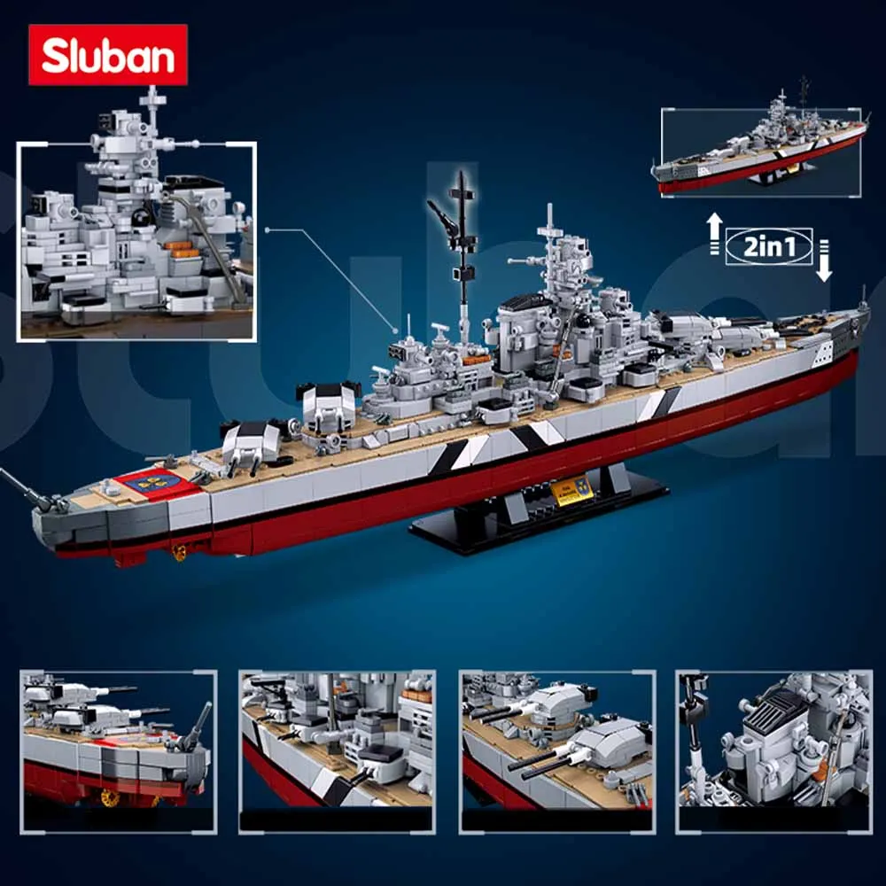 Sluban Building Block Toys Carrier Vessels 1849PCS Model Bricks