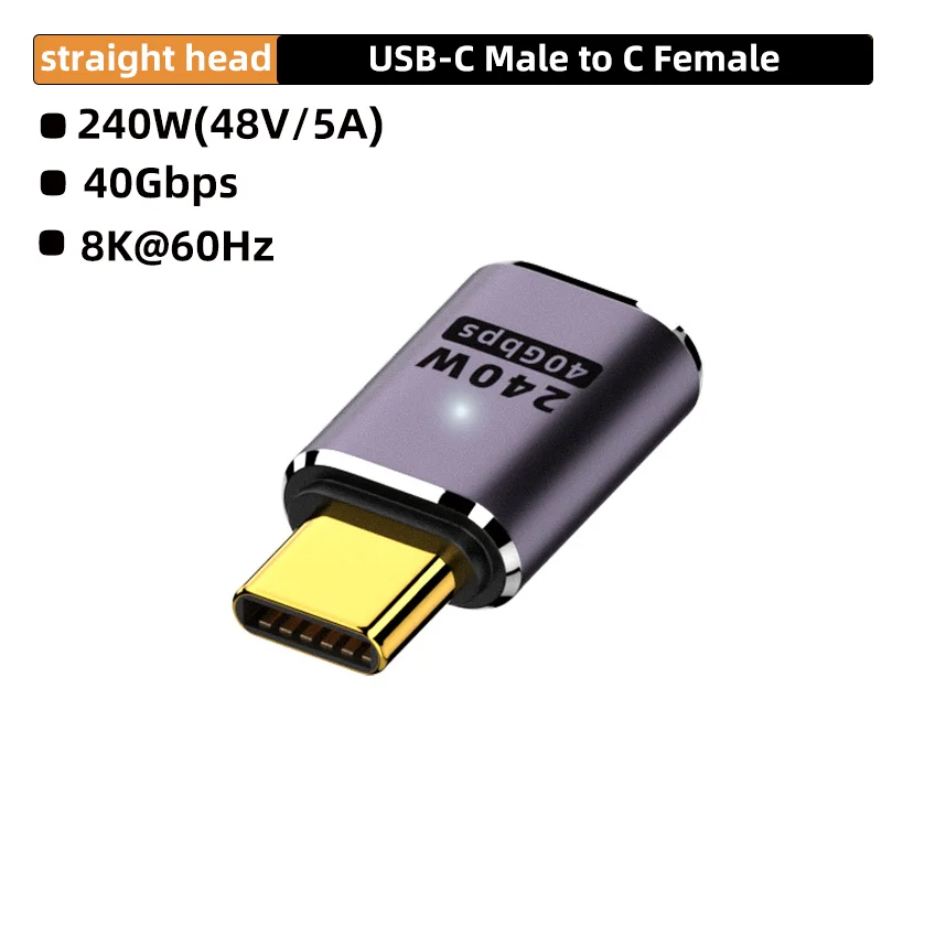 ตัวเลือกสินค้า อะแดปเตอร์ USB-C 40Gbps ชาร์จเร็ว 240W สำหรับ MacBook และอุปกรณ์ USB-C