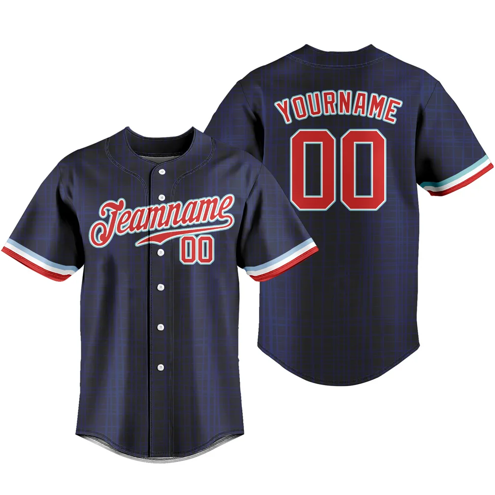 Baseball Jersey Breathable Sportswear Team Training T-shirts School Uniform Personalized Name Number