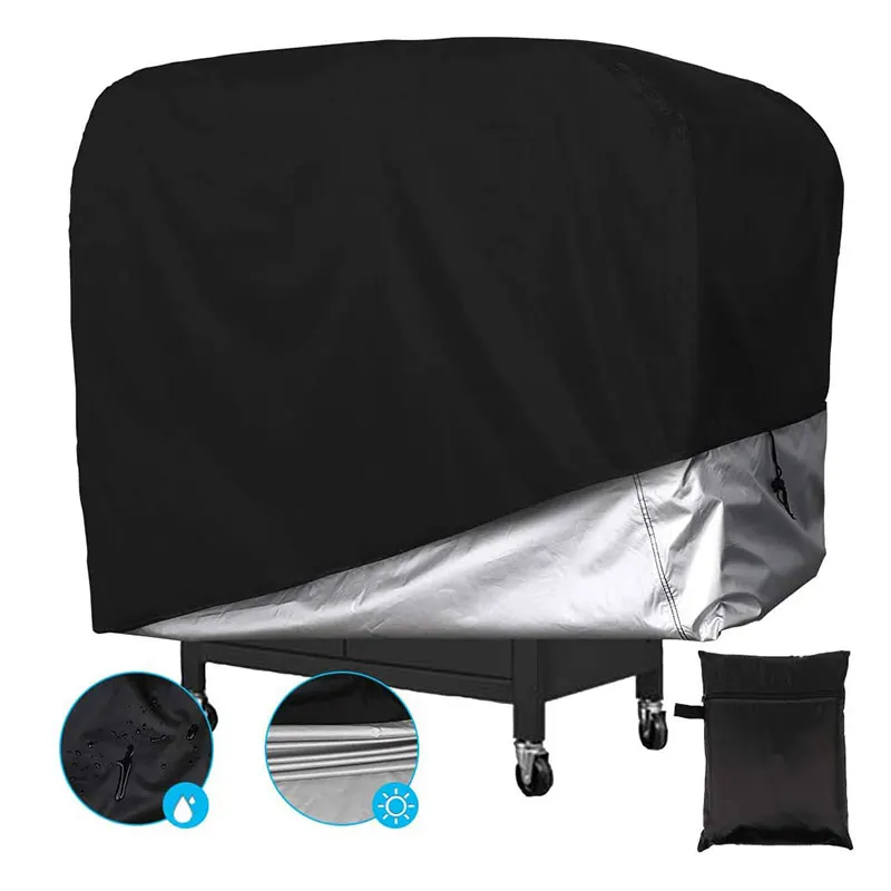 420D BBQ Cover Outdoor Dust Waterproof Anti UV Duty Grill Cover Oxford Cloth Grill Cover Rain Protective Outdoor Barbecue Cover